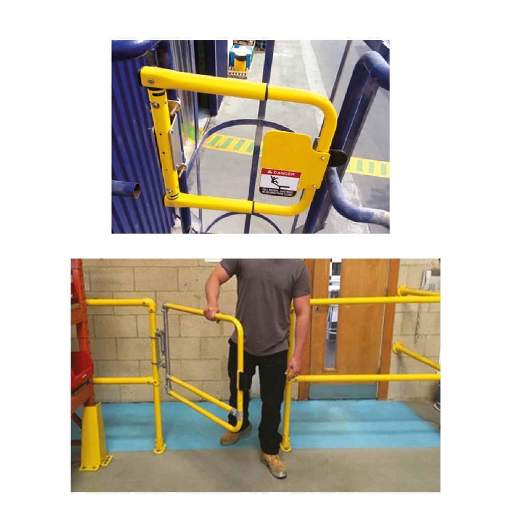 Spring loaded top stair gate