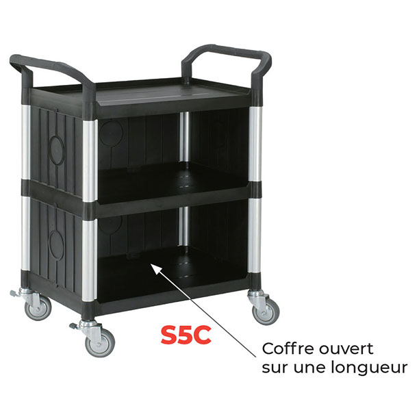 Stockman  Multi-function shelf trolley 250 kg and 180 kg - S-C-L-R