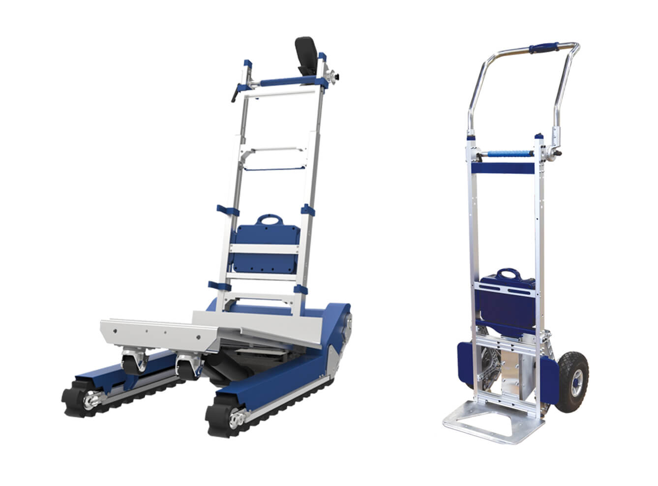 Motorized ergonomic hand trucks and trolleys