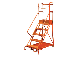 Rolling safety ladder