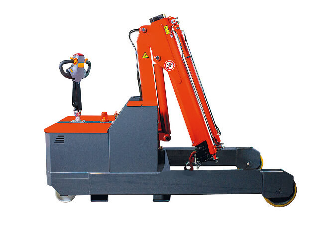 Motorized counterbalance shop crane