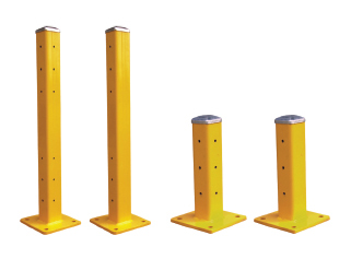 Safety bollards, fences and guardrails