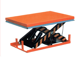 Stationary electric scissor lift tables