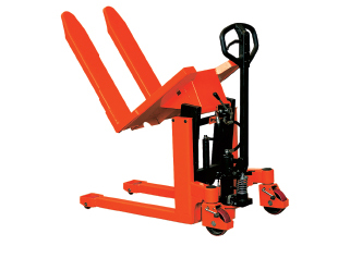 Skid lifter and pallet tilter trucks