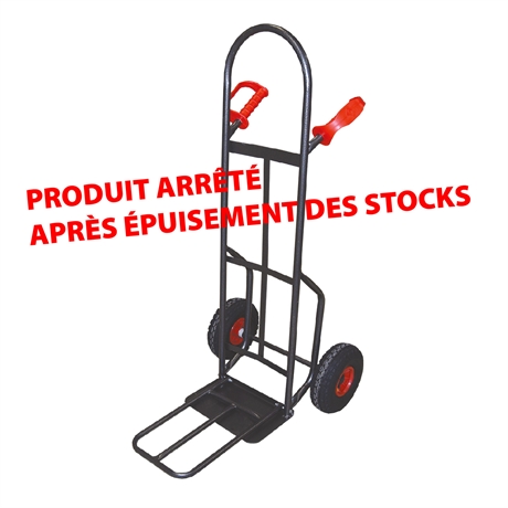 Steel sack truck with fixed and folding plate 300 kg