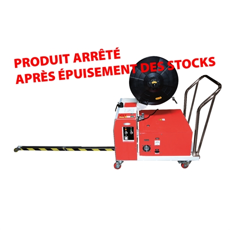 Semi-automatic pallet strapping machine