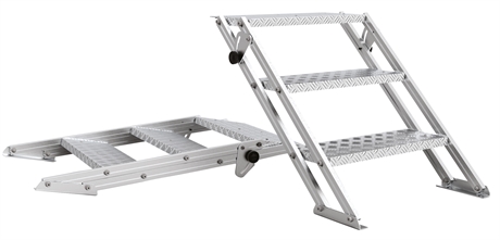 B-1-00033 - Adjustable ladder height: minimum 285 mm and maximum 655 mm width 730 mm