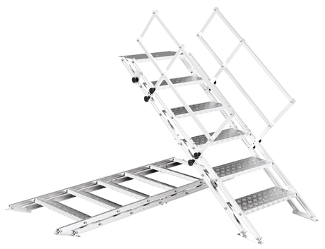B-1-00188 - Adjustable ladder height: minimum 550 mm and maximum 1340 mm for a width of 740 mm