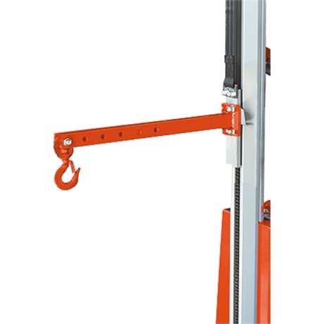 Jib with hook for E250 semi-electric work positioner stacker