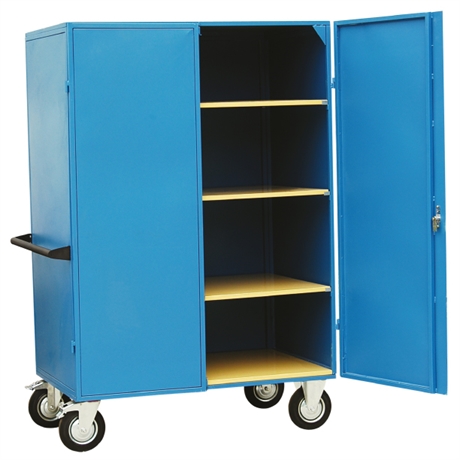 WM30/4 - Solid metal cabinet trolley 300 kg 3 shelves