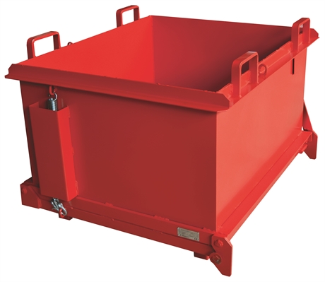 SBFO1100 - Hinged bottom skip 1100 liters