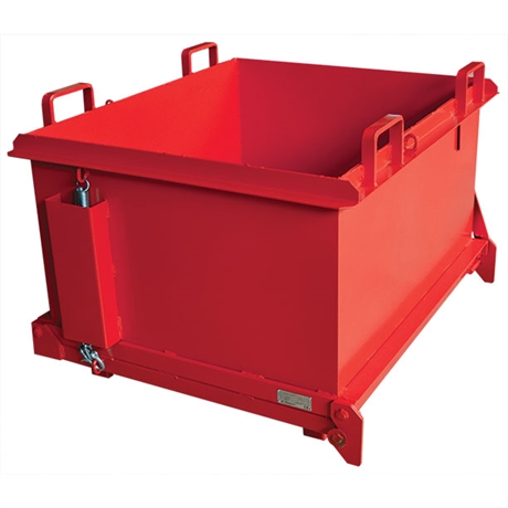 Hinged bottom skip 500 to 1100 liters