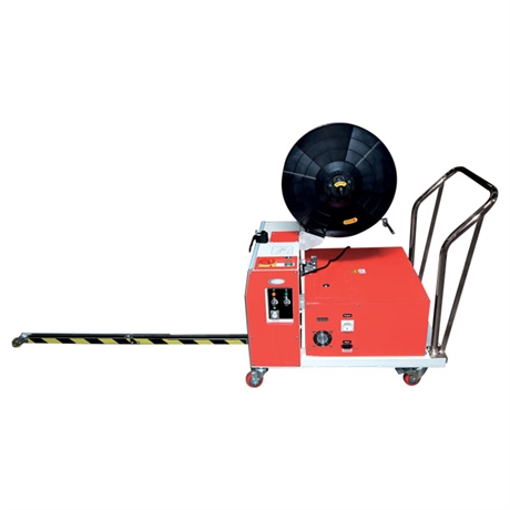 Semi-automatic pallet strapping machine