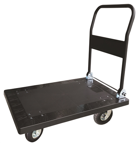 CP30RG - Folding handle plastic platform trolley 300 kg