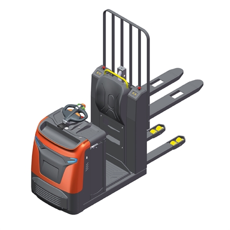 Order picker with lifting forks and 1200 kg load capacity