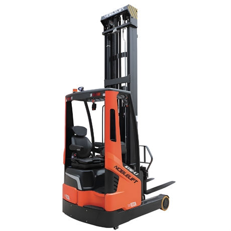 RT16-LI50 - Reach truck 1,600 kg, lift height 5,000 mm, 48V / 350Ah lithium battery, 200Ah charger, built-in sideshift