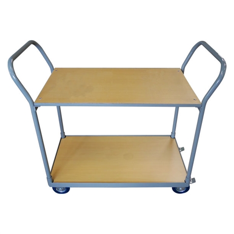 Timber shelf trolley 250 kg (2 and 3 shelves)