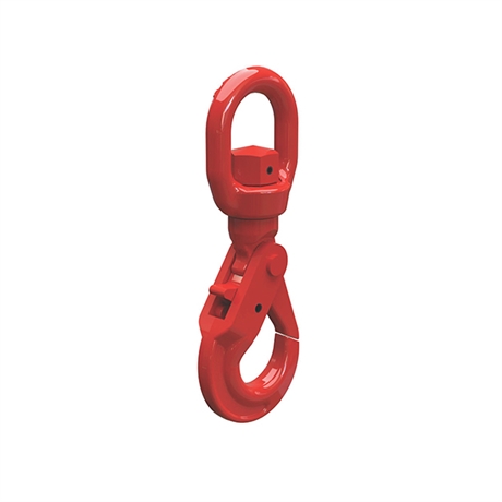 Self-locking hook for workshop crane