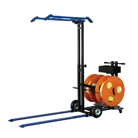 Mobile pallet strapping machine for PP and PET strap