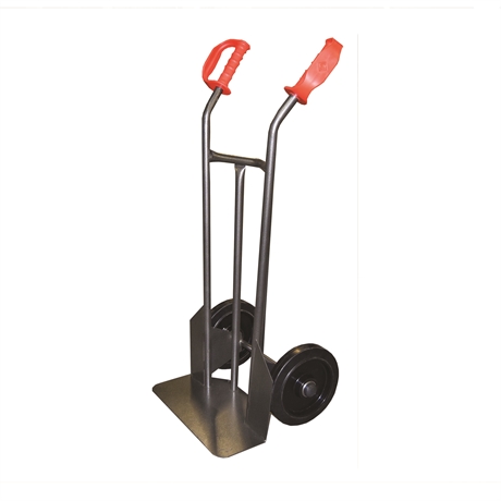 HT250/NLC-RSN - Steel sack truck with fixed plate 250 kg high quality black elastic rubber wheels (RSN)