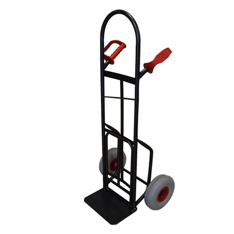 HT300/LUK-RINC - PRODUIT ARRÊTÉ - Diable acier bavette fixe 300 kg roues premium increvables (RINC)