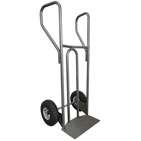 Steel hand truck with curved frame and closed handle 250 kg