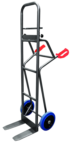 HT250/PRIM1-RSB - Premium steel sack truck for wooden crates 250 kg high quality blue elastic rubber wheels (RSB)