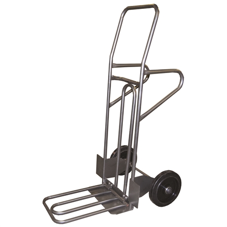 HT250/P-RSN - Multifunction steel sack truck 250 kg high quality black elastic rubber wheels (RSN)