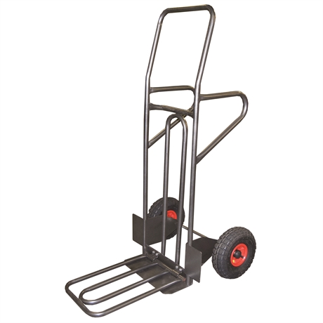 HT250/P-RG - Multifunction steel sack truck 250 kg high quality pneumatic wheels (RG)