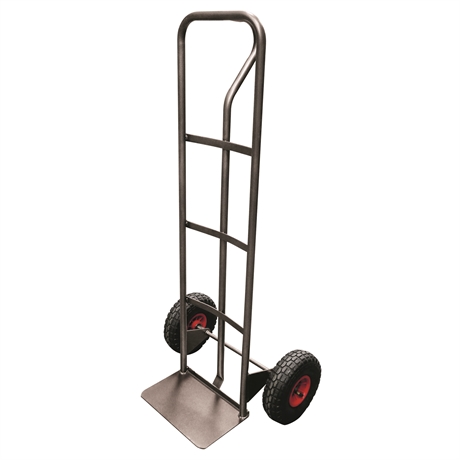 HT200/SH-RG - P-Handle steel sack truck 200 kg high quality pneumatic wheels (RG)