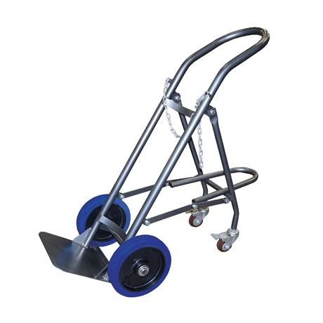 Single cylinder hand truck with retractable stand 120 kg