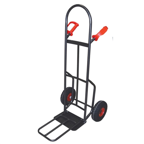 Steel sack truck with fixed and folding plate 300 kg