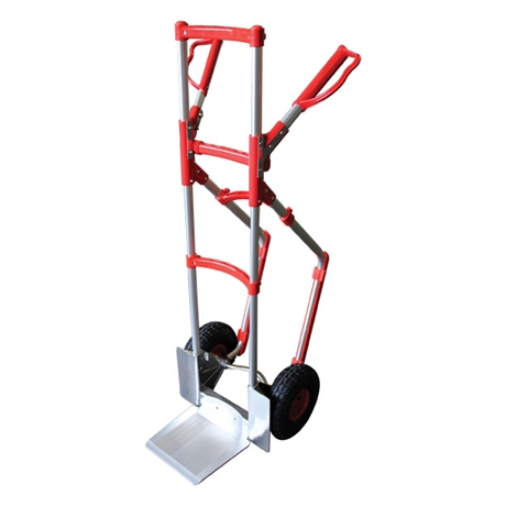 Aluminium keg sack truck with folding plate 300 kg