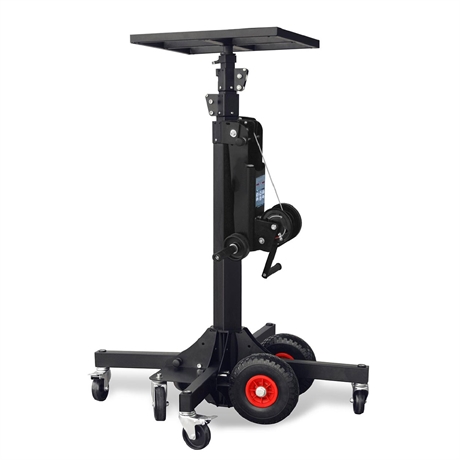 LP125RP - Manual load lifter with platform, wheels included, lift 3940 mm, capacity 125 kg