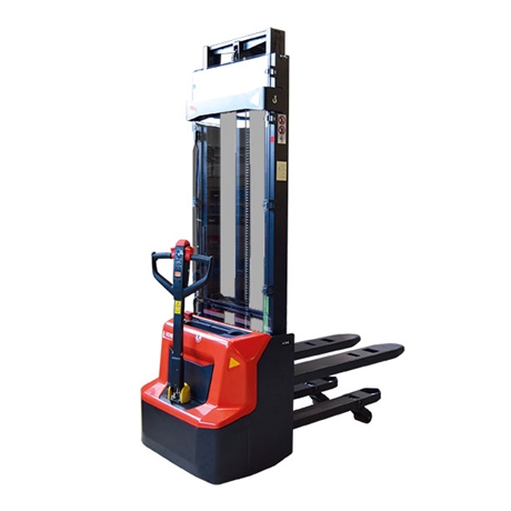 Electrical lithium stacker with initial lift and 1200 kg load capacity