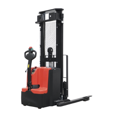 Electric walkie stacker w / straddle legs and central handle 1200 kg