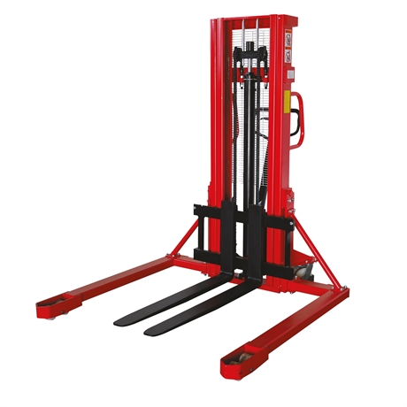 HMS10/1600FRLE - Straddle leg manual stacker 1000 kg - lift height 1600 mm