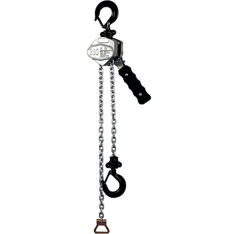 Ultra-compact manual lever chain hoist 250 and 500 kg