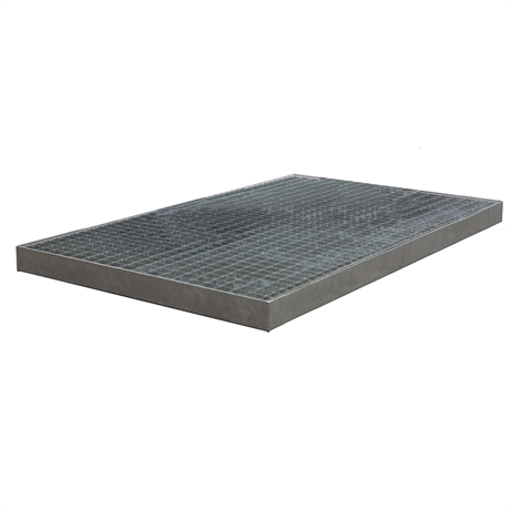 PRG2F - Spill containment galvanized steel platform 2000 kg containment capacity 85 liters