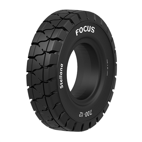 Stellana Focus lock black forklift tire