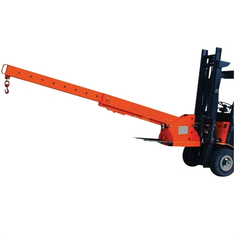 Adjustable extendable forklift jib 3000 kg