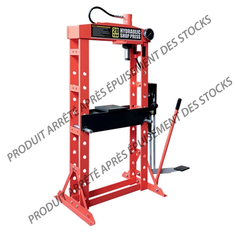 Hydraulic workshop press 20 tons