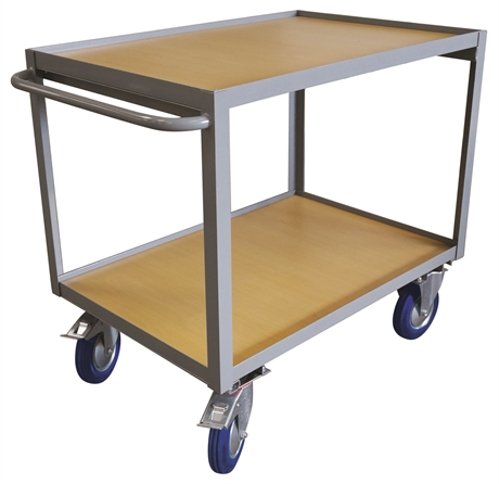 WP30A/2 - Workshop trolley with wooden platforms 300 kg 1000 x 700 mm platform