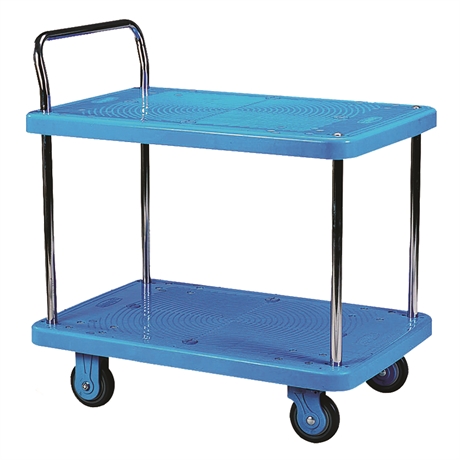 PP2/200 - Plastic trolley and shelf trolley 200 kg / 2 shelves