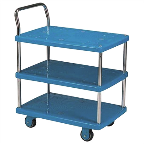 PP3/200 - Plastic trolley and shelf trolley 300 kg / 3 shelves