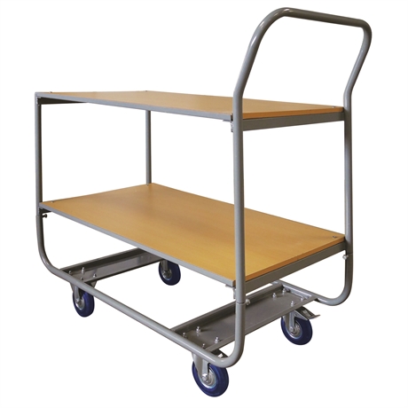 WP20B/2 - Timber shelf trolley 200 kg (large model)