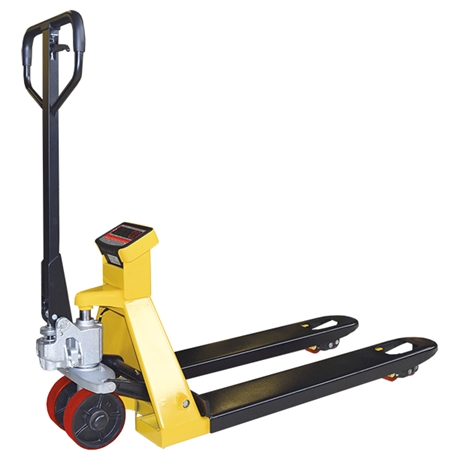 ZF20N/JAUNE - Weighing scale pallet truck YELLOW 2000 kg - handle not mounted when ordering more than 2 units
