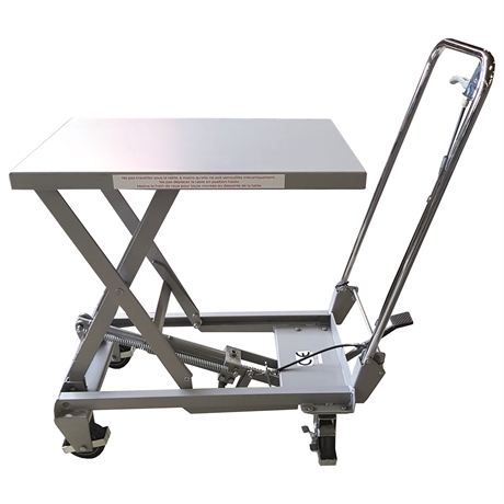 BAL100 - Aluminium manual lift table 100 kg