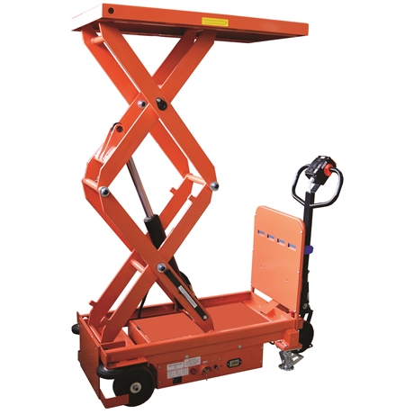 ESM80D - Motorized scissor lift table 800 kg lift height 520 / 1850 mm