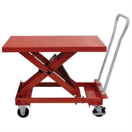 Self-leveling scissor lift table 210 and 400 kg